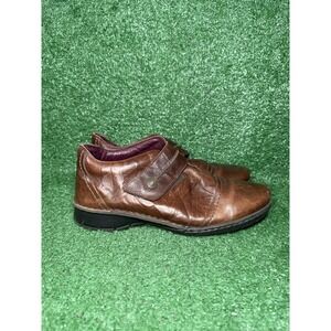 JOSEF SEIBEL Womens Size 10 US 41 EU Brown Leather Angela Shoes Comfort Sneakers